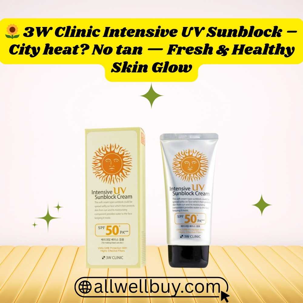 3W Clinic Intensive UV Sunblock Cream Best Price in BD
