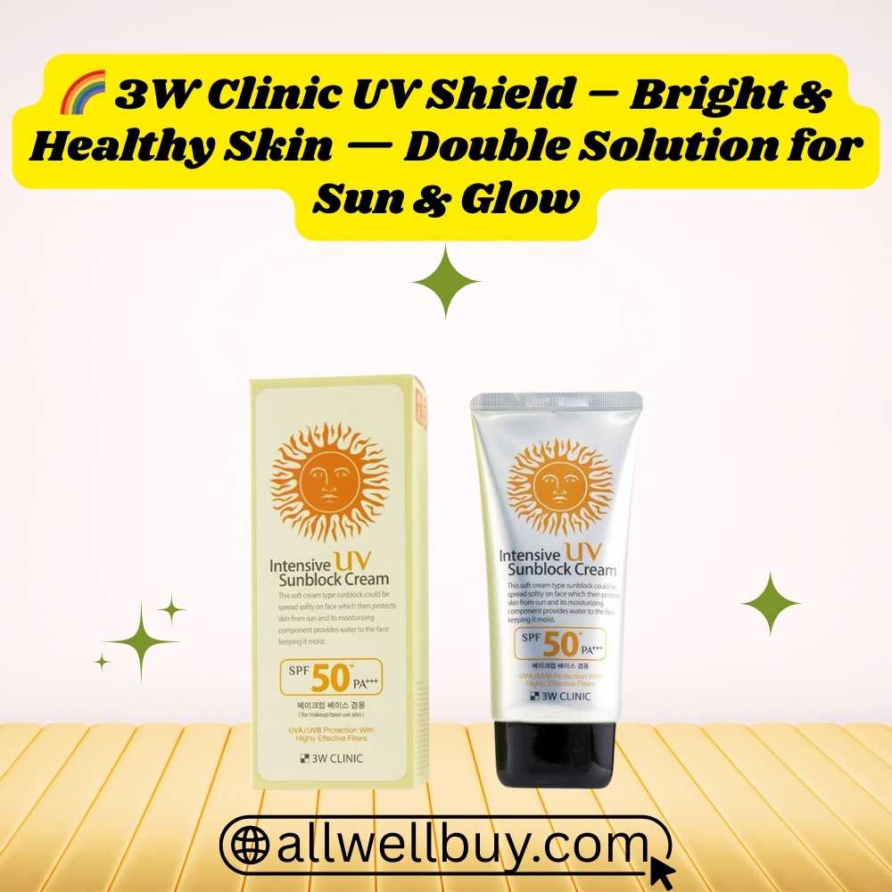 3W Clinic Intensive UV Sunblock Cream – Best Sunblock BD (SPF50+/PA+++)