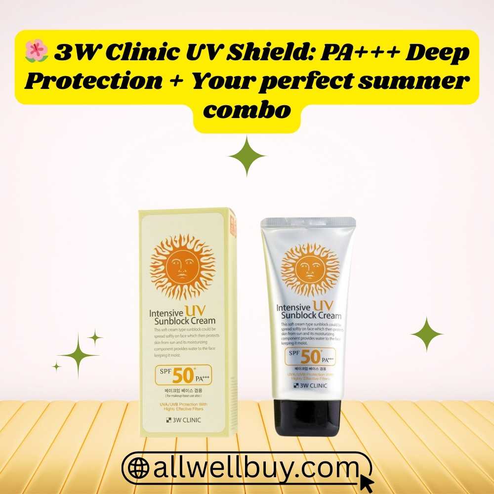 3W Clinic Intensive UV Sunblock Cream SPF50+ – Melasma & Hyperpigmentation Care BD