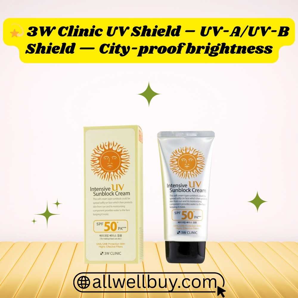 3W Clinic Intensive UV Sunblock Cream SPF50+/PA+++ – Pickaboo Offer BD