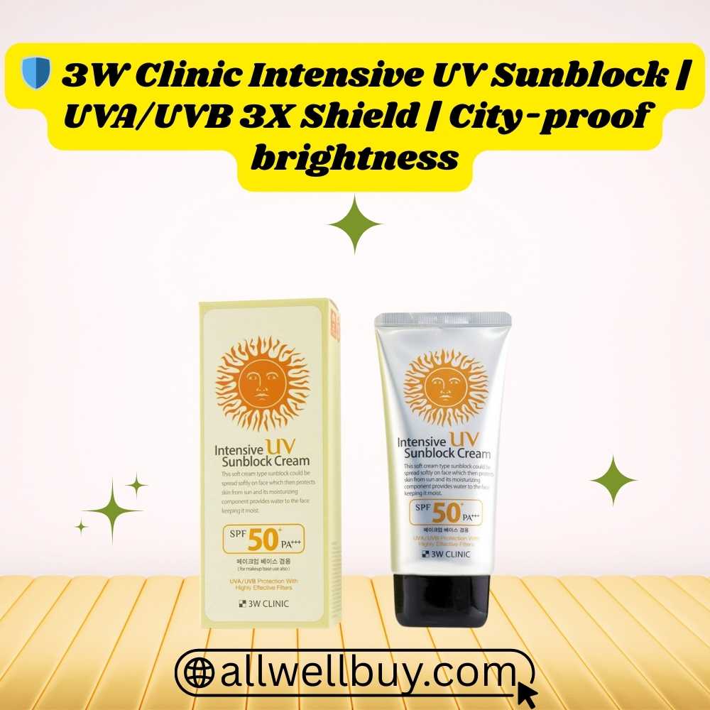 3W Clinic Sun Lotion for Sensitive Skin BD | Korean SPF50+ Cream