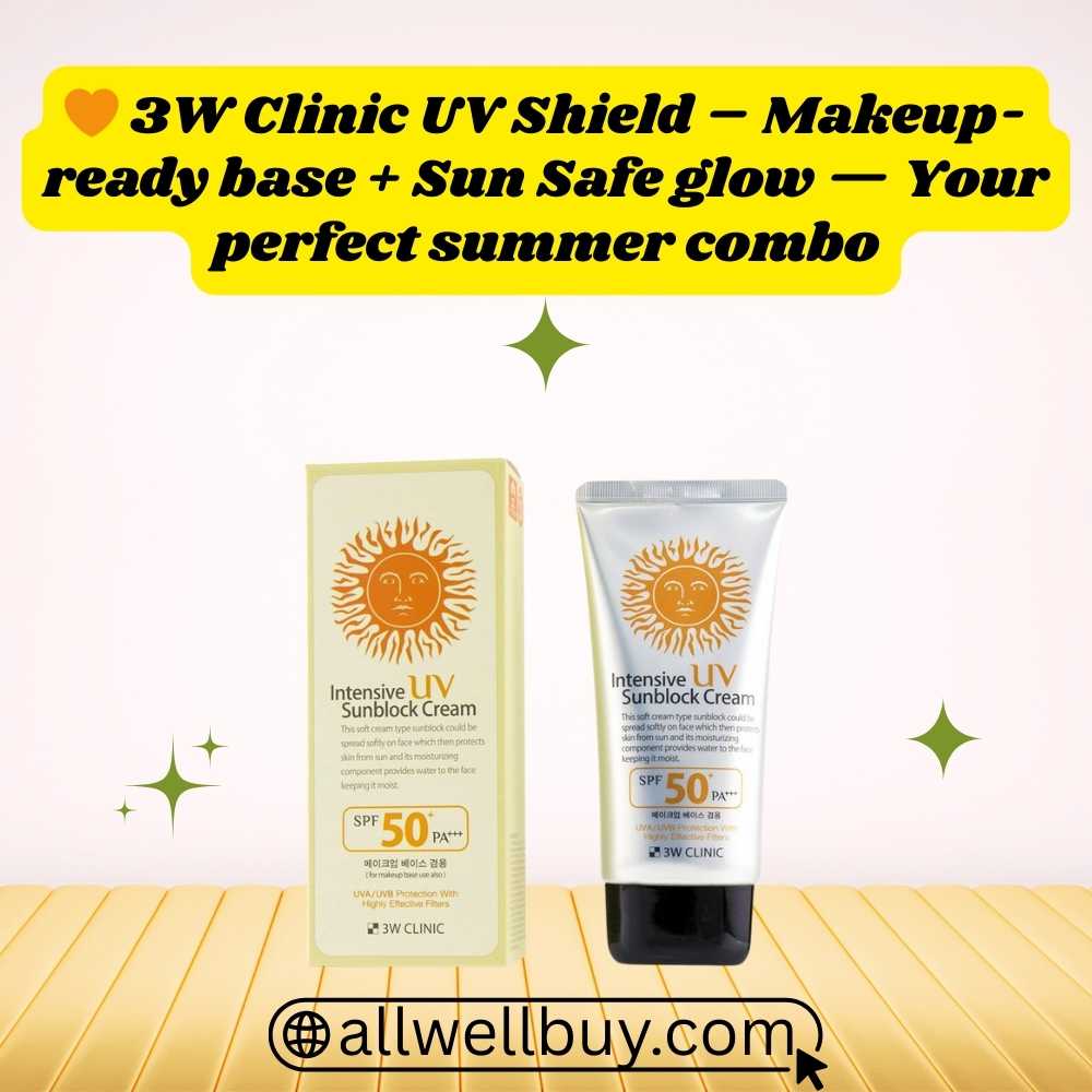 3W Clinic Sunblock 70ml Original Price for Sensitive Skin | All Well Buy BD