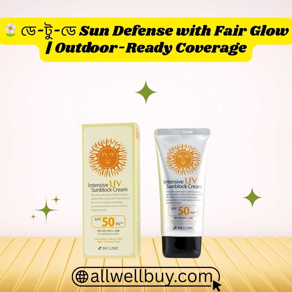 3W Clinic Sunblock for Men BD – Korean SPF50+ Cream