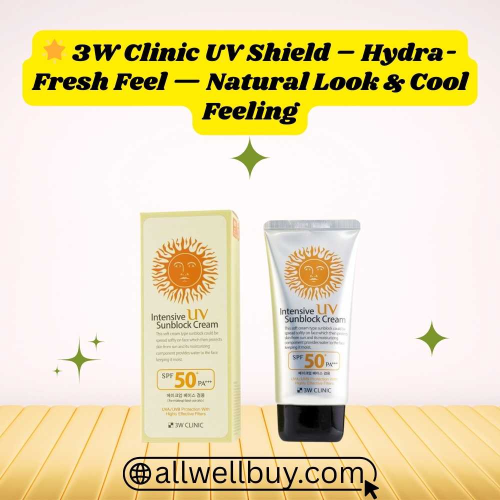 3W Clinic Sunblock SPF50+/PA+++ Benefits for Sensitive Skin