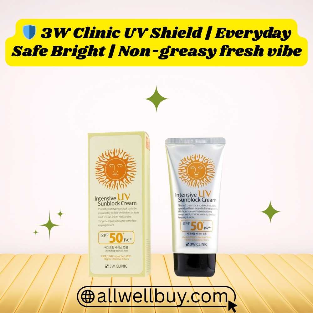 3W Clinic Sunscreen Bangladesh Hotline | Original Korean UV Cream SPF50+
