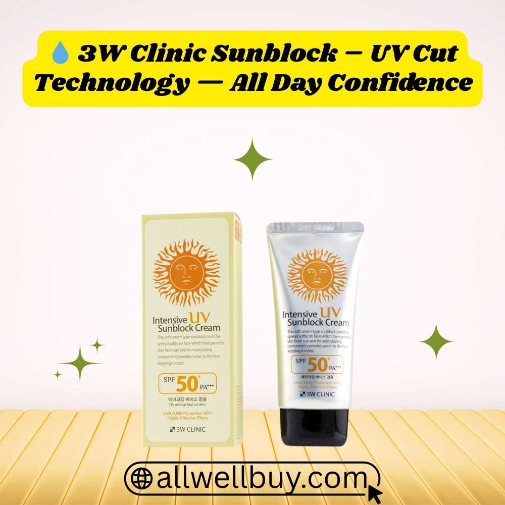3W Clinic Sunscreen এর কাজ কি – Korean SPF50+ Cream Review BD
