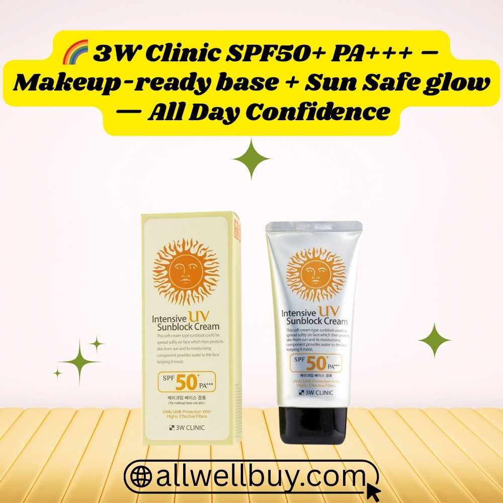 3W Clinic Sunscreen Oil Control BD – Perfect Matte Protection