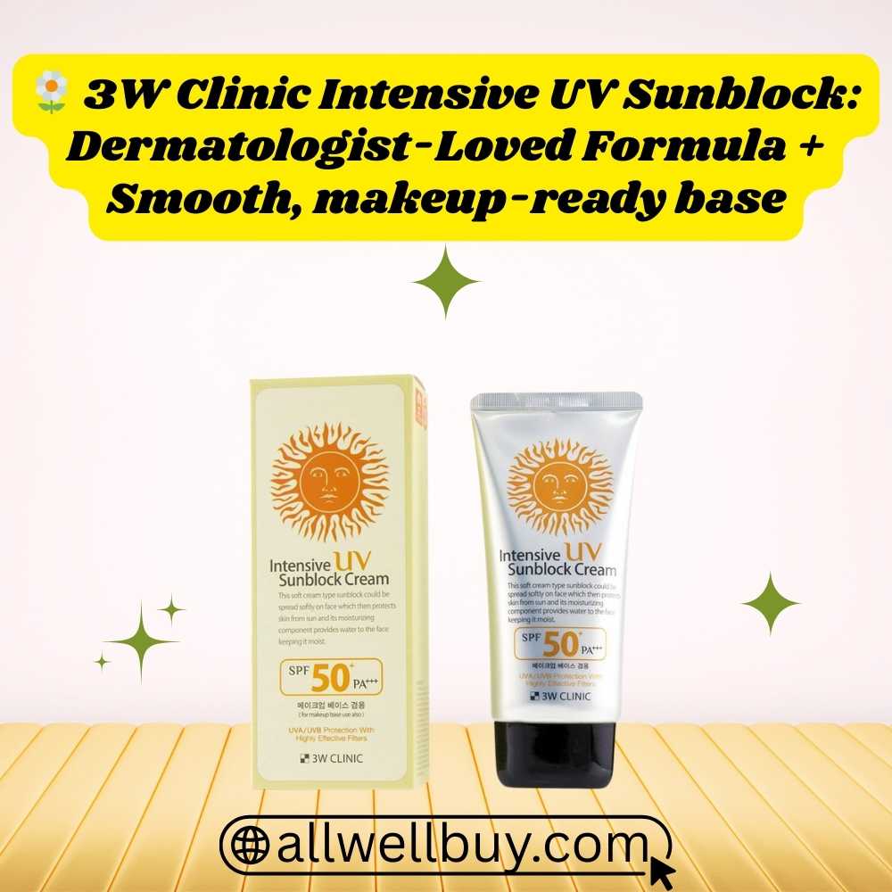 3W Clinic UV Protection BD – SPF50+ Sunblock Cream Review