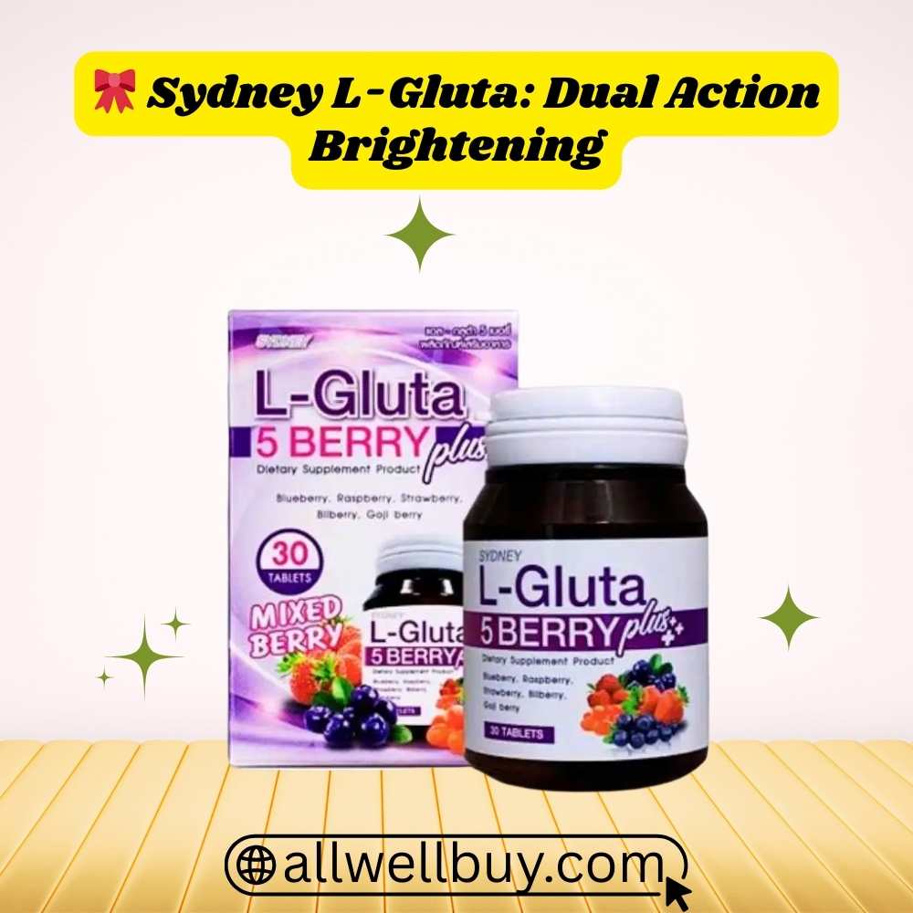 Gluta Whitening Ingredients Info – Sydney L-Gluta 5 Berry Plus