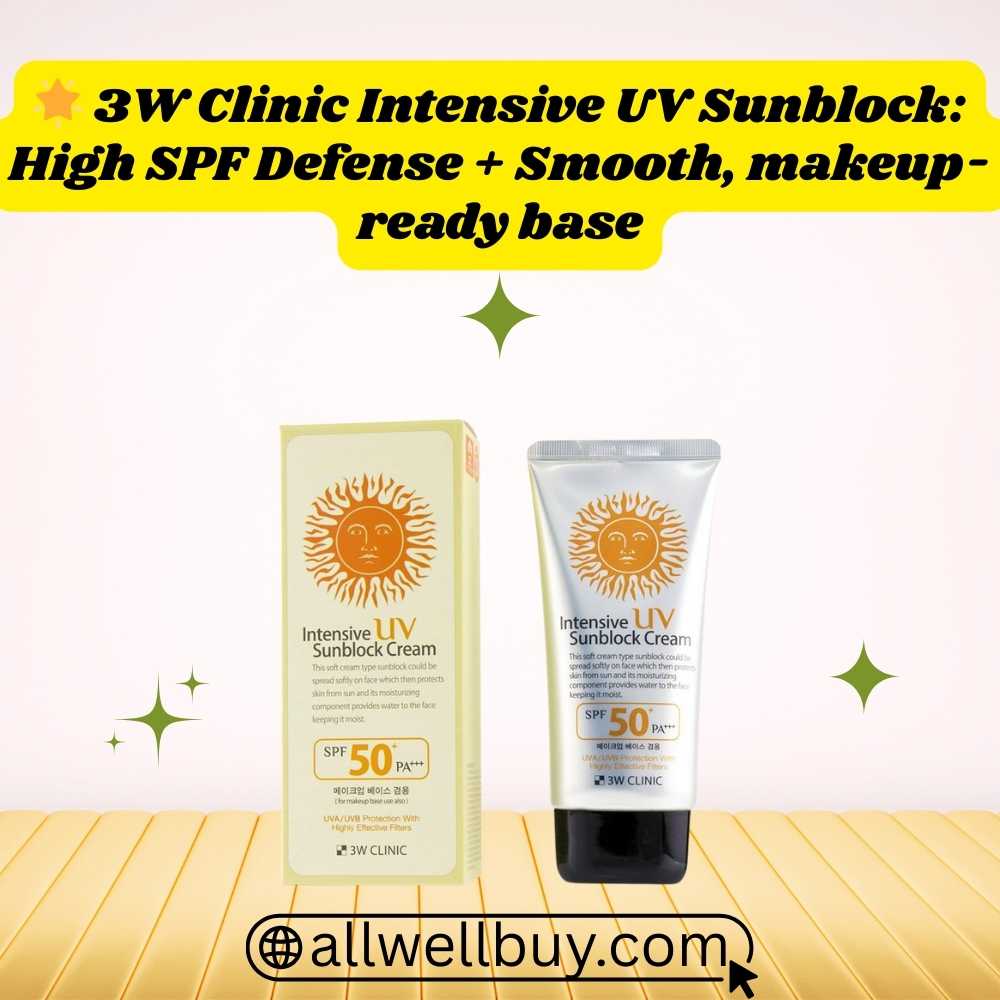 Makeup Compatible Sunscreen for Flawless Look | 3W Clinic SPF50+
