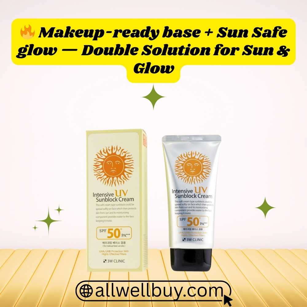 Oily Skin Oil-Control Sunscreen BD – 3W Clinic Intensive UV Sunblock Cream