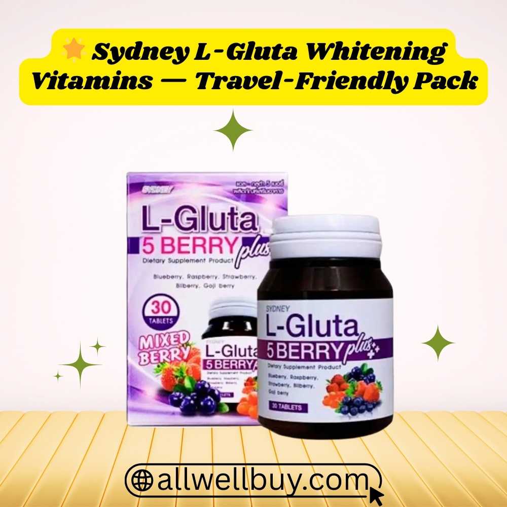 Sydney L-Gluta 5 Berry Coupon & Whitening Vitamins BD