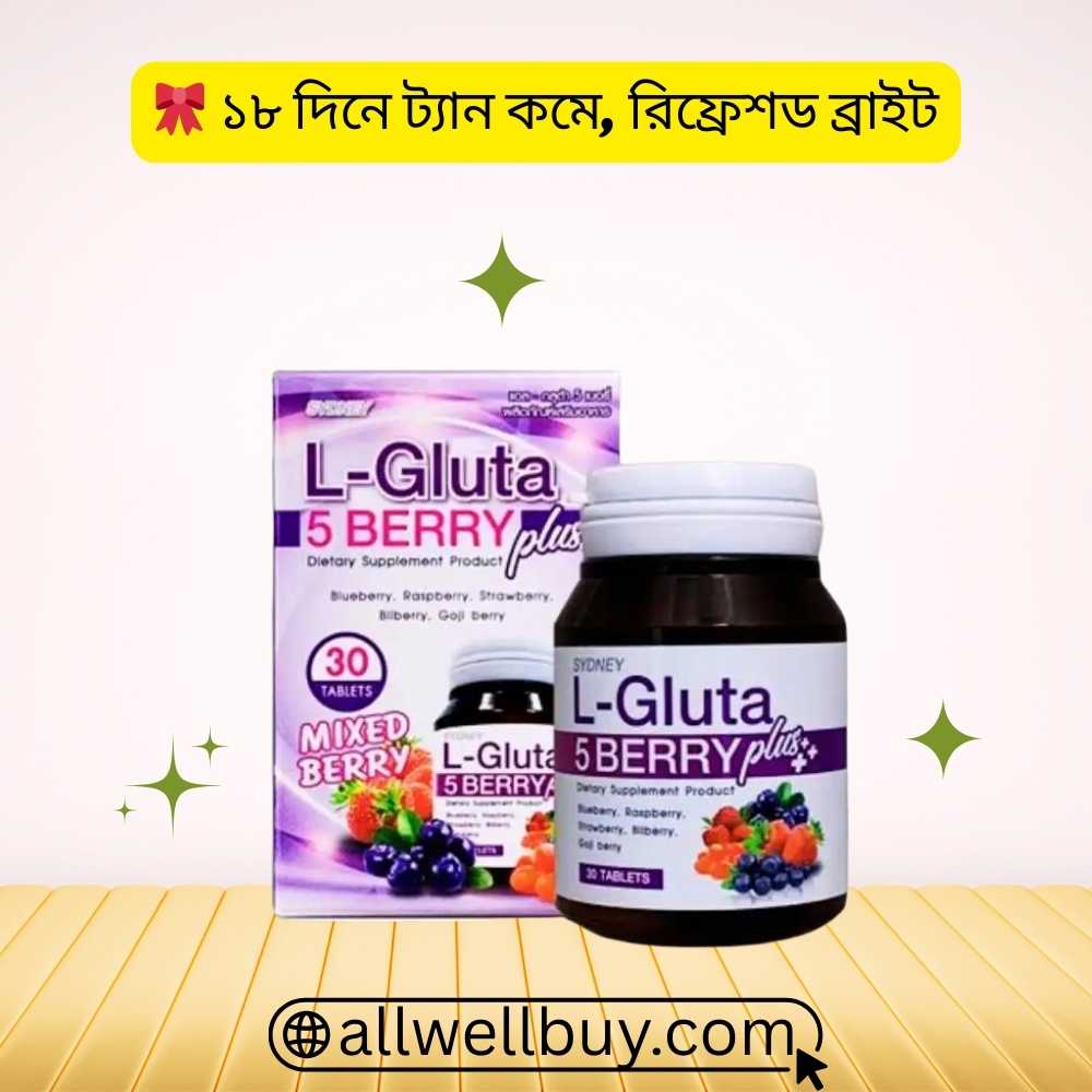 Sydney L-Gluta 5 Berry Plus Barcode Check BD | 100% Authentic