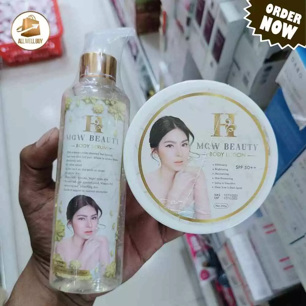 MGW Magic White Beauty Body Serum +Body Lotion Brightening Skin Reduce Dark Spot