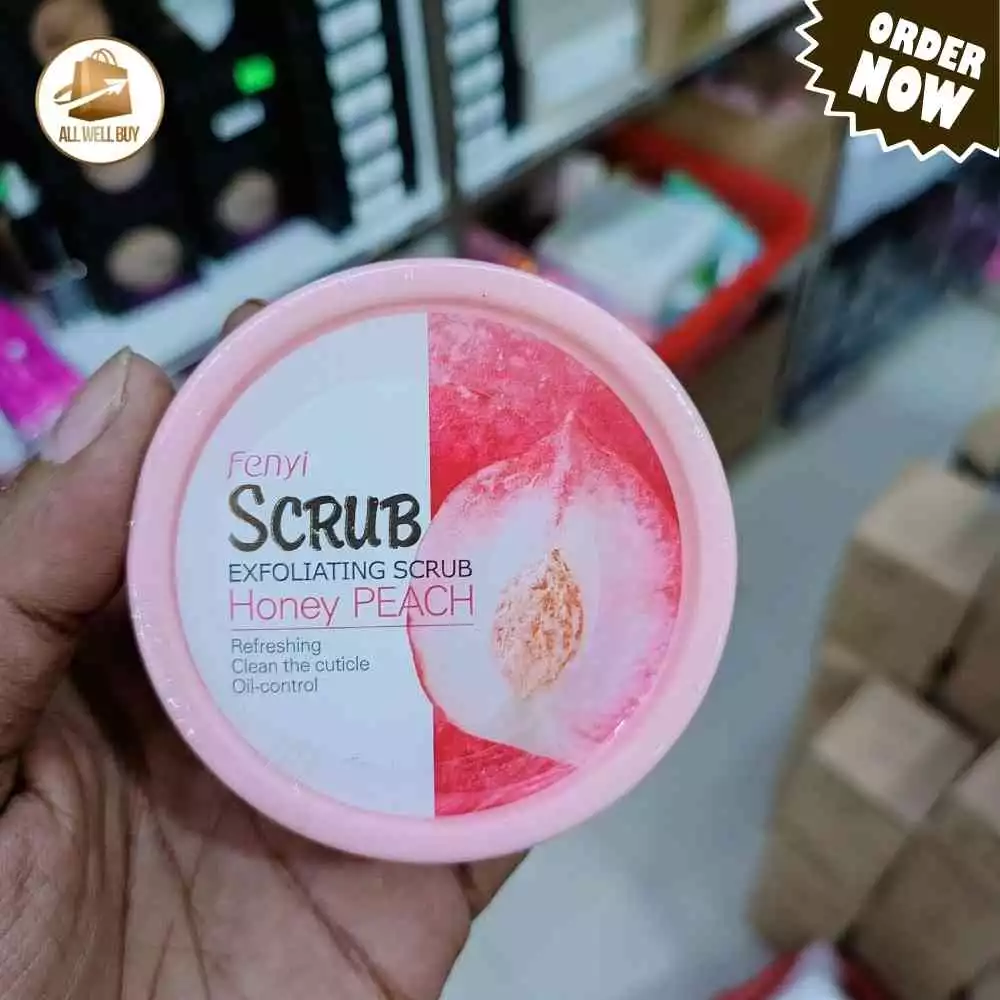 Fenyi Honey Peach Body Scrub  Exfoliating 100g