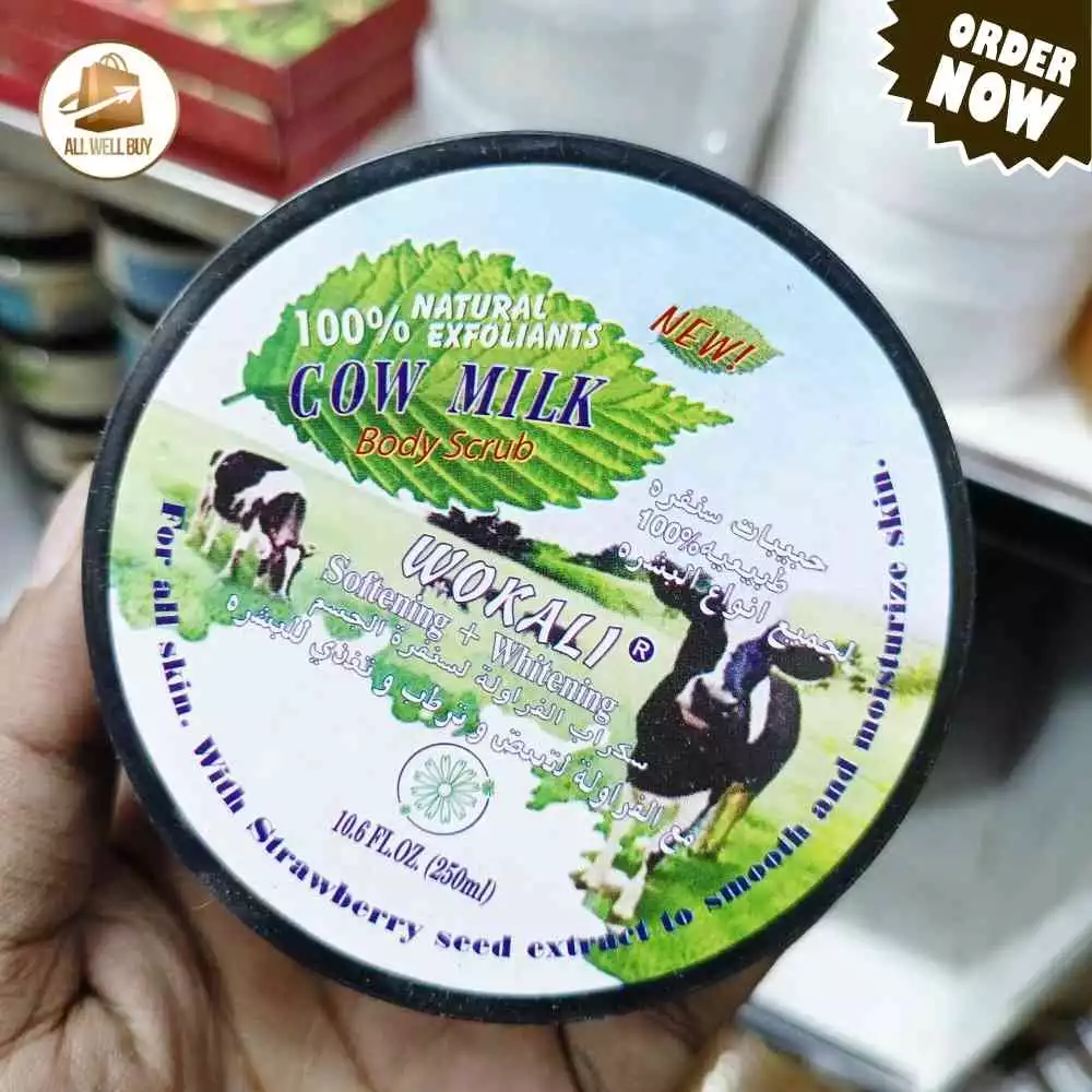 Wokali Cow Milk Body Scrub - 250ml