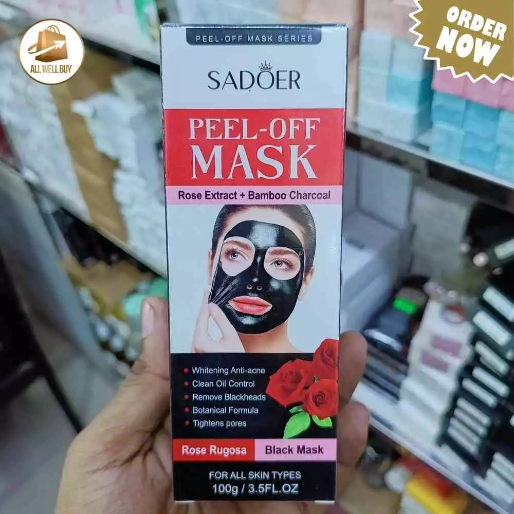 SADOER Anti Blackhead Pore Strip Bamboo Charcoal Peel Off Nose Face Mask 60g
