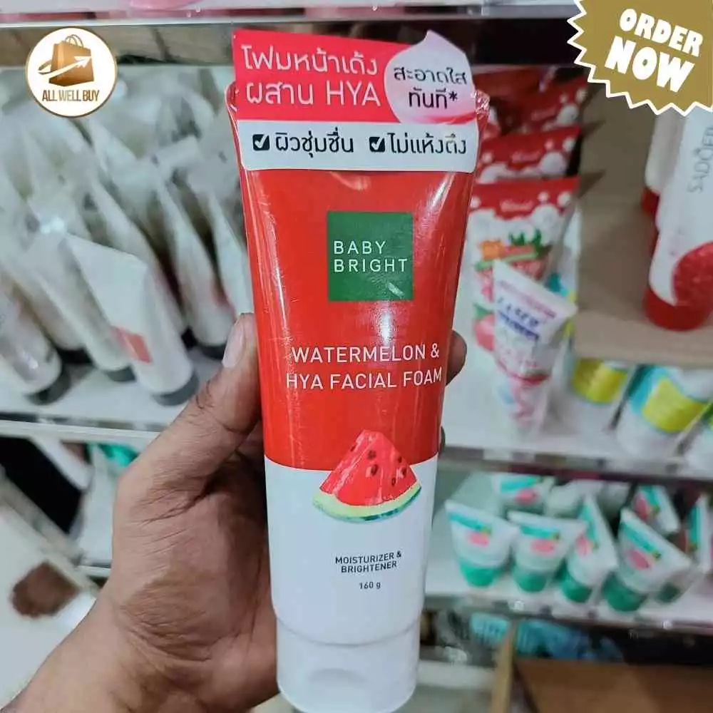 Baby Bright Watermelon & Hya Facial Foam 160g