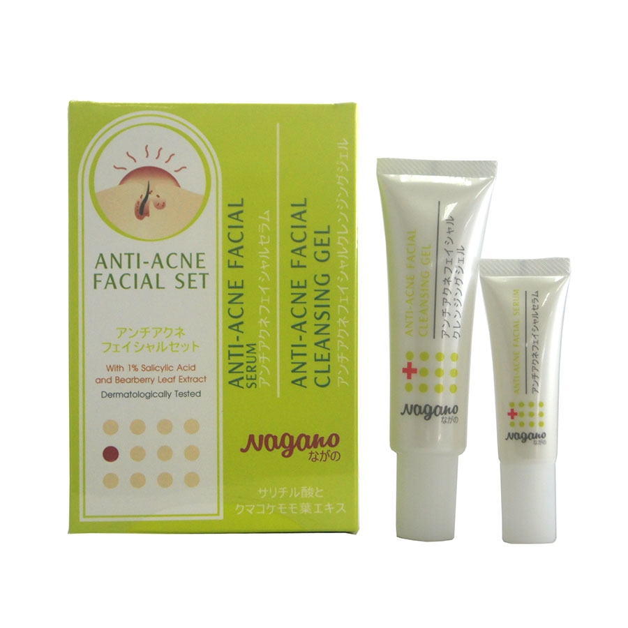 Nagano Anti-Acne Facial Set (Serum & Cleansing)