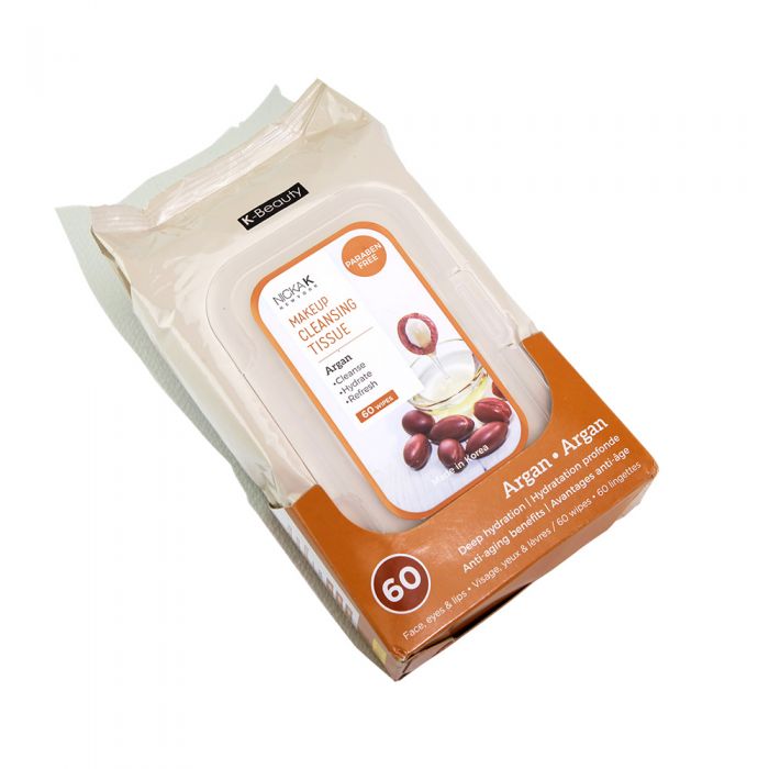 K Beauty Make Up Cleansing Tissue Argan Oil (60 Wipes)
