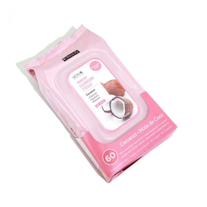 K Beauty Make Up Cleansing Tissue Coconut (60 Wipes)
