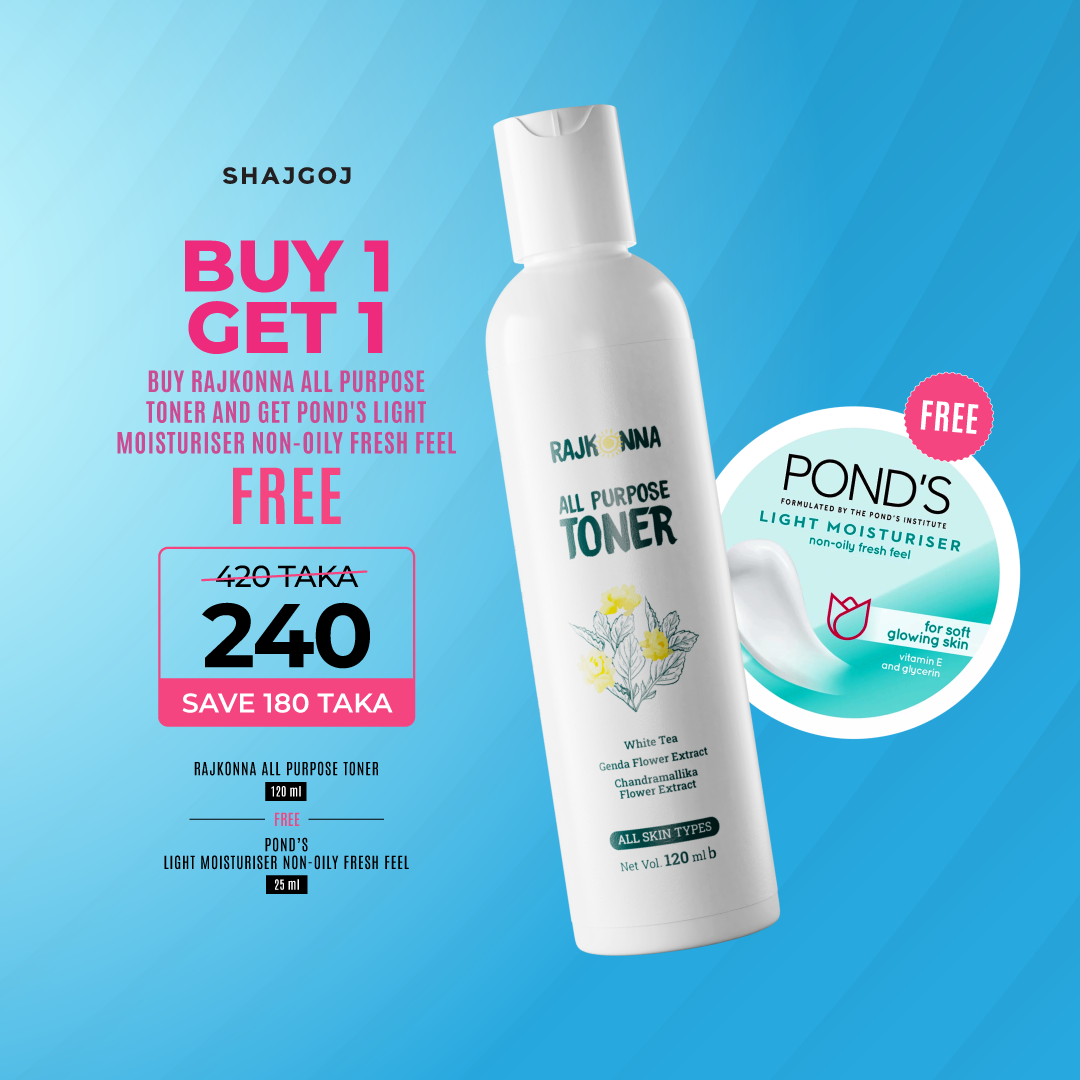 Buy Rajkonna All Purpose Toner and Get Pond's Light Moisturiser Non-Oily Fresh Feel Free