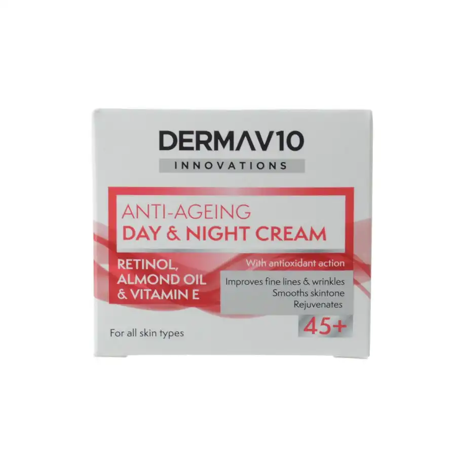 Dermav10 Innovations Anti-Ageing Day & Night Cream Retinol 45+