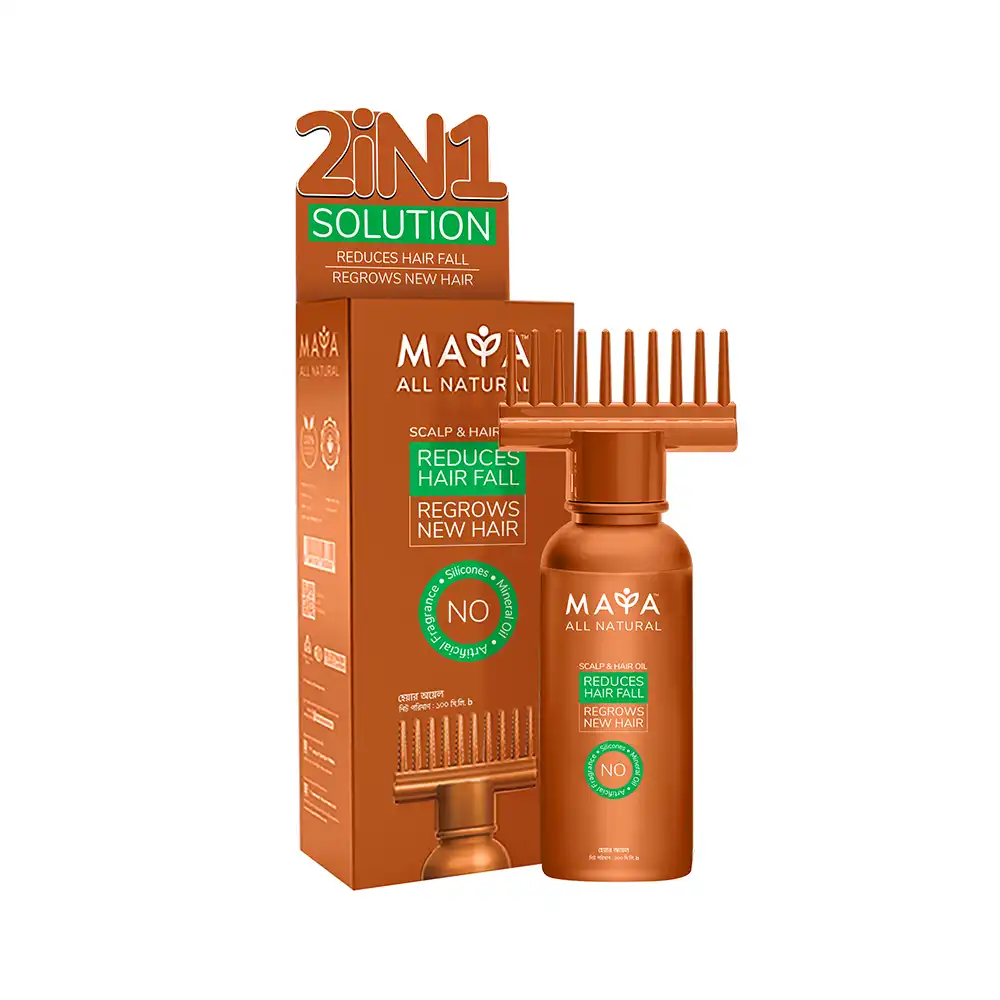 Maya All Natural Scalp & Hair Oil  100 ml price in Bangladesh