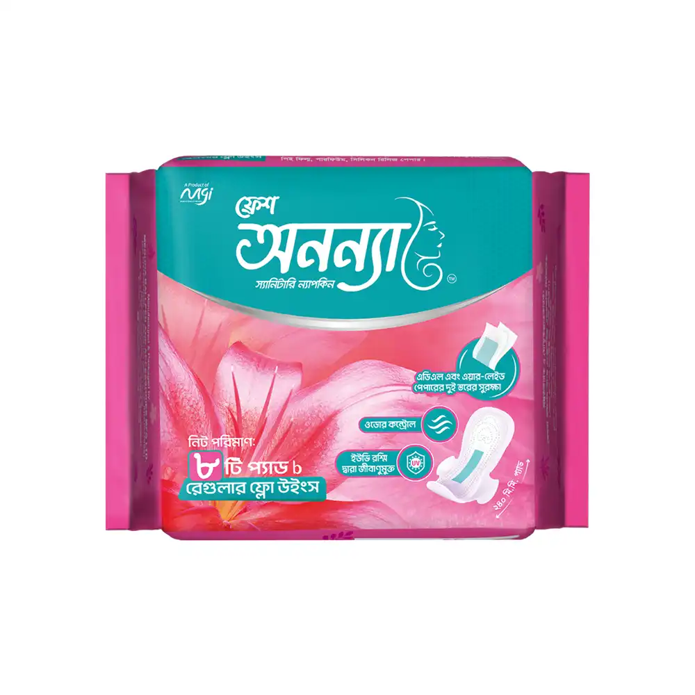 Fresh Anonna Sanitary Napkin Wings 240mm 8 Pcs Pack price in Bangladesh