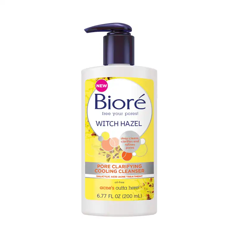 Biore Witch Hazel Pore Clarifying Cooling Cleanser With Salicylic Acid