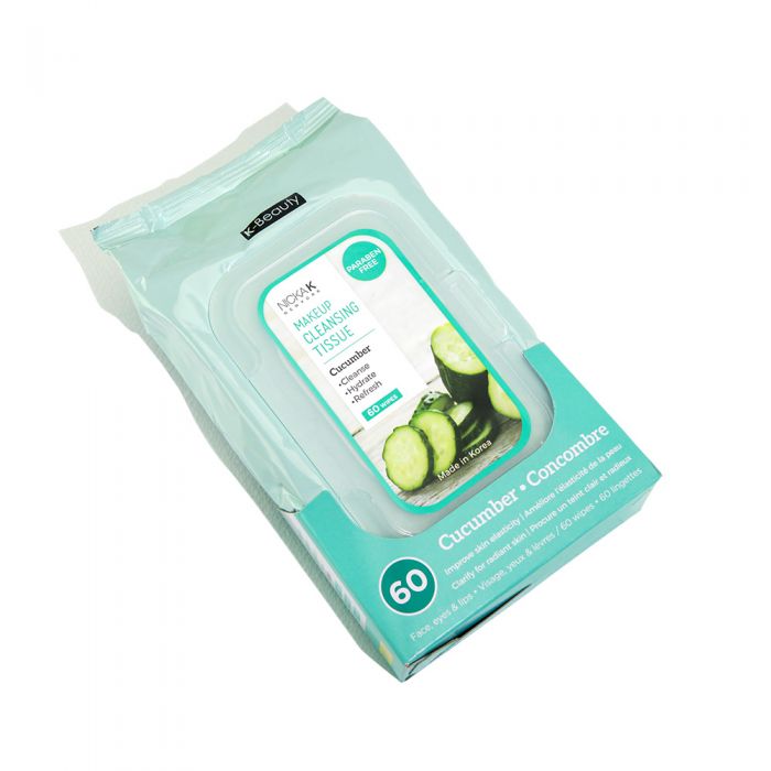 K Beauty Make Up Cleansing Tissue Cucumber (60 Wipes)