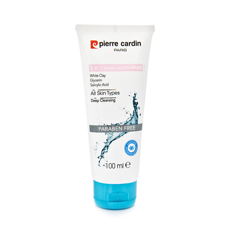 Pierre Cardin 3 in 1 Face Wash Scrub Mask