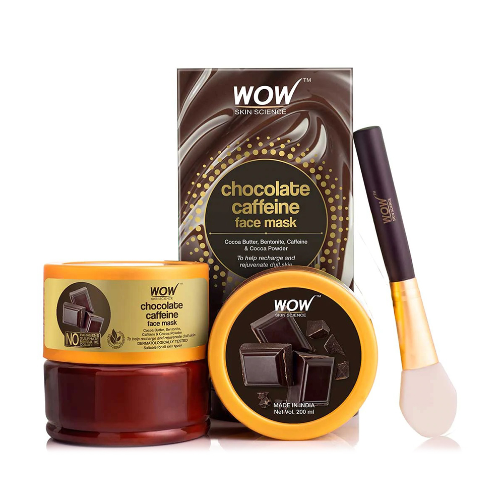 Wow Chocolate Caffeine Face Mask for Recharging & Rejuvenating Dull Skin