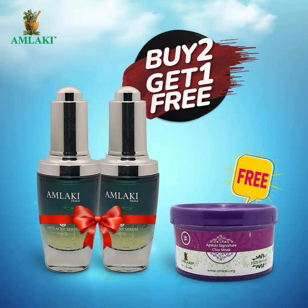 Amlaki B2G1 Offer 5 ( Amlaki Anti Acne Brightening Serum 50.0 gm + Amlaki Signature Clay Mask 100.0 gm ) price in Bangladesh
