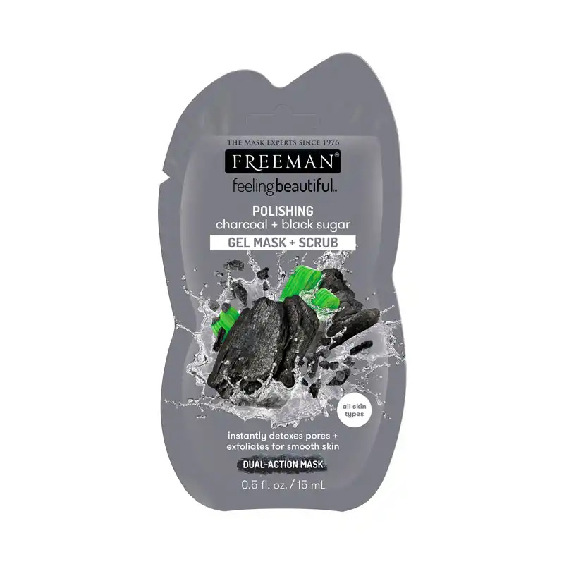 Freeman polishing charcoal with black sugar clay mask 15ml
