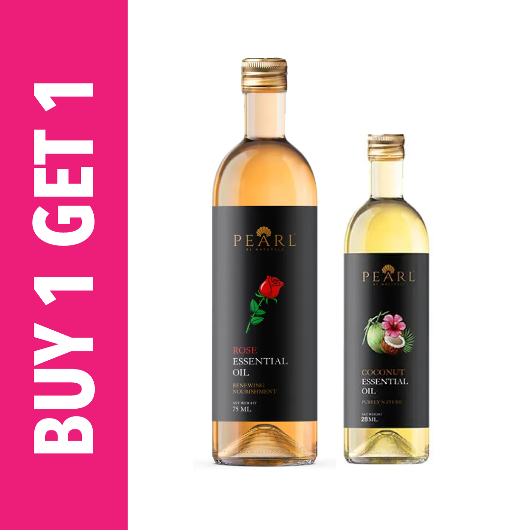 Buy Pearl Rose Essential Oil 75ml and Get Pearl Coconut Essential Oil 28ml Free