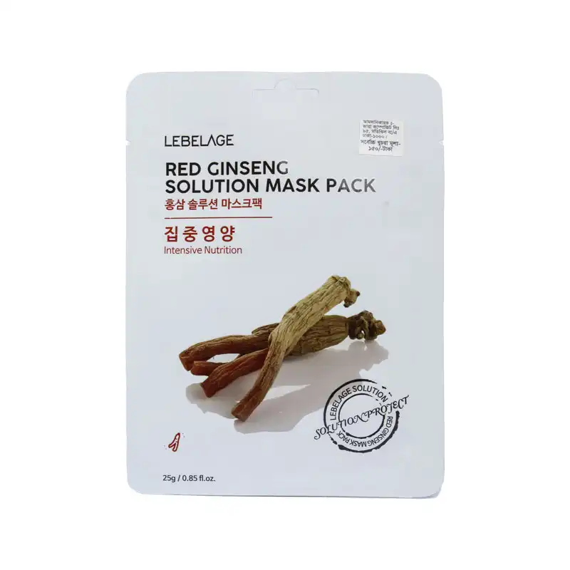 Lebelage Red Ginseng Solution Mask Pack price in Bangladesh