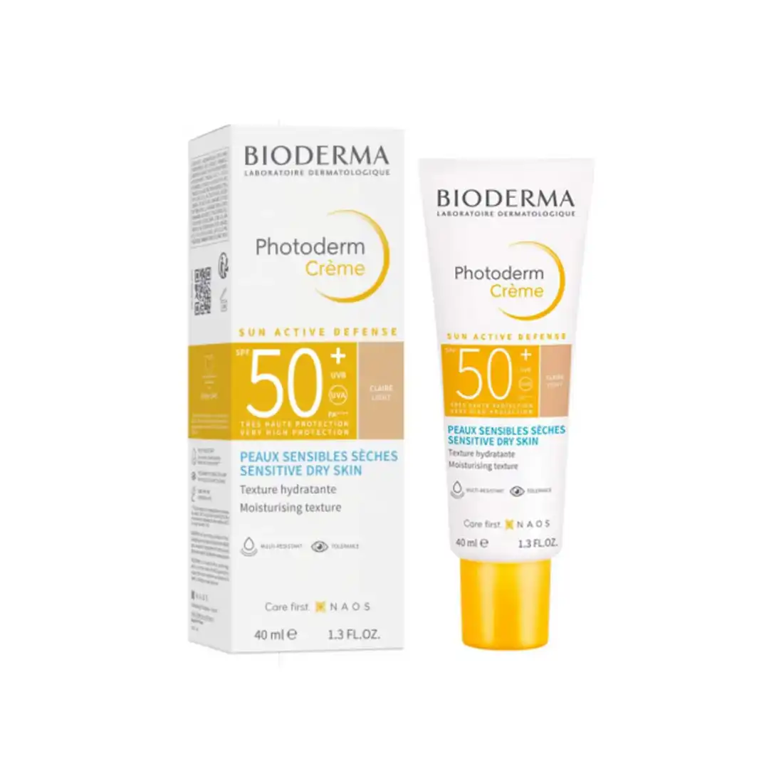 Bioderma Photoderm Creme SPF 50+ For Normal To Dry Sensitive Skin ( Claire Light )