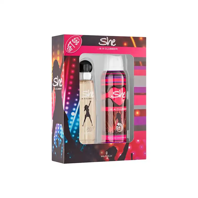 She Is Clubber Perfume 50ml & Deodorant 150ml Gift Set price in Bangladesh