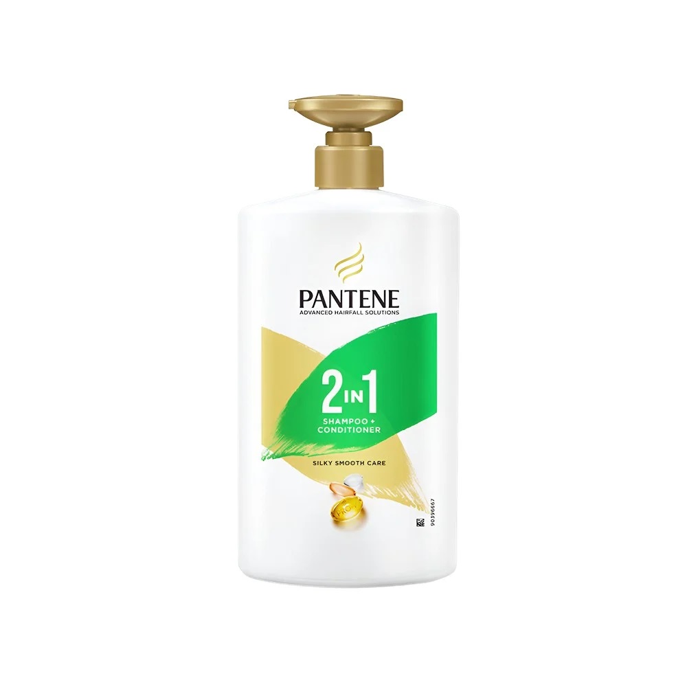 Pantene Advanced Hairfall Solution 2in1 Anti-Hairfall  Silky Smooth Shampoo & Conditioner for Women