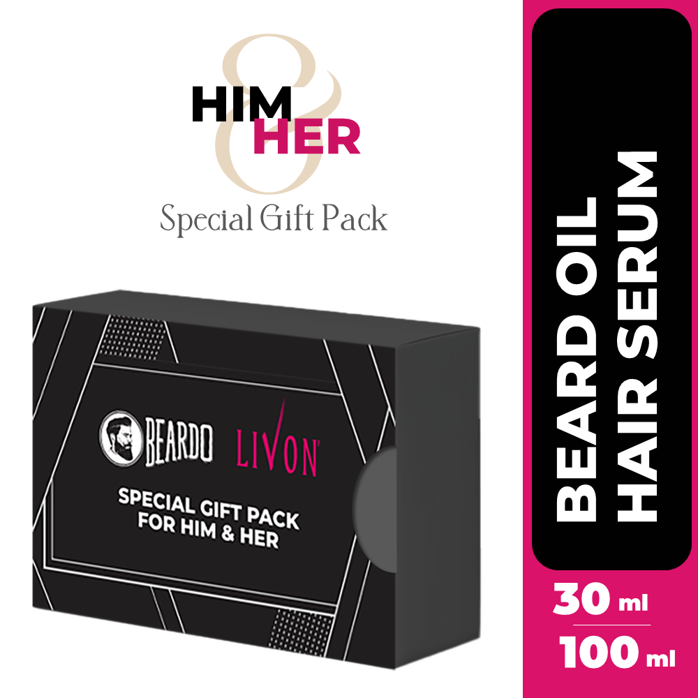 Special Gift Pack - Beardo GodFather Beard Oil 30ml & Livon Hair Serum 100ml