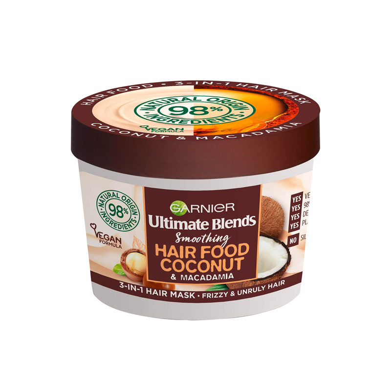 Garnier Ultimate Blends Hair Food Coconut Oil 3-in-1 Frizzy Hair Mask Treatment