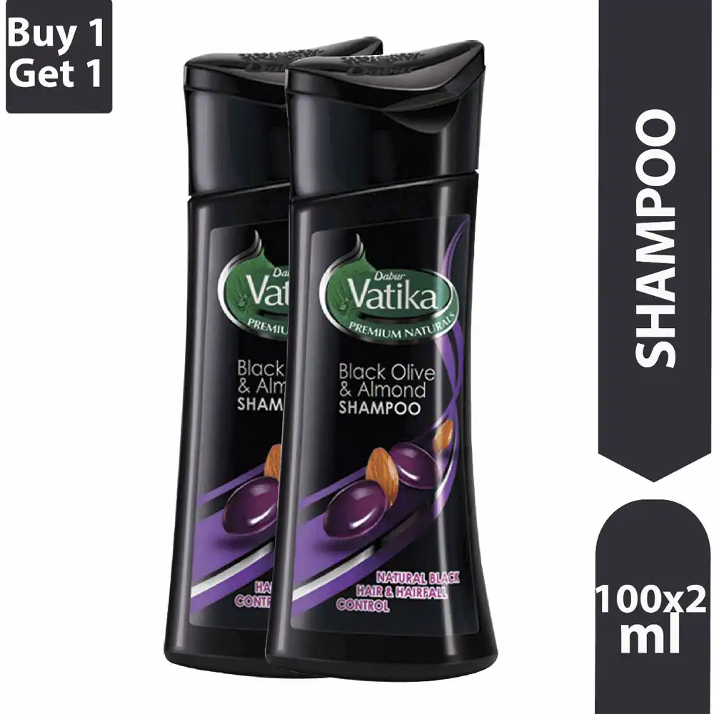 Vatika Black Olive & Almond Shampoo 100 ml (Buy 1 Get 1 Free) price in Bangladesh