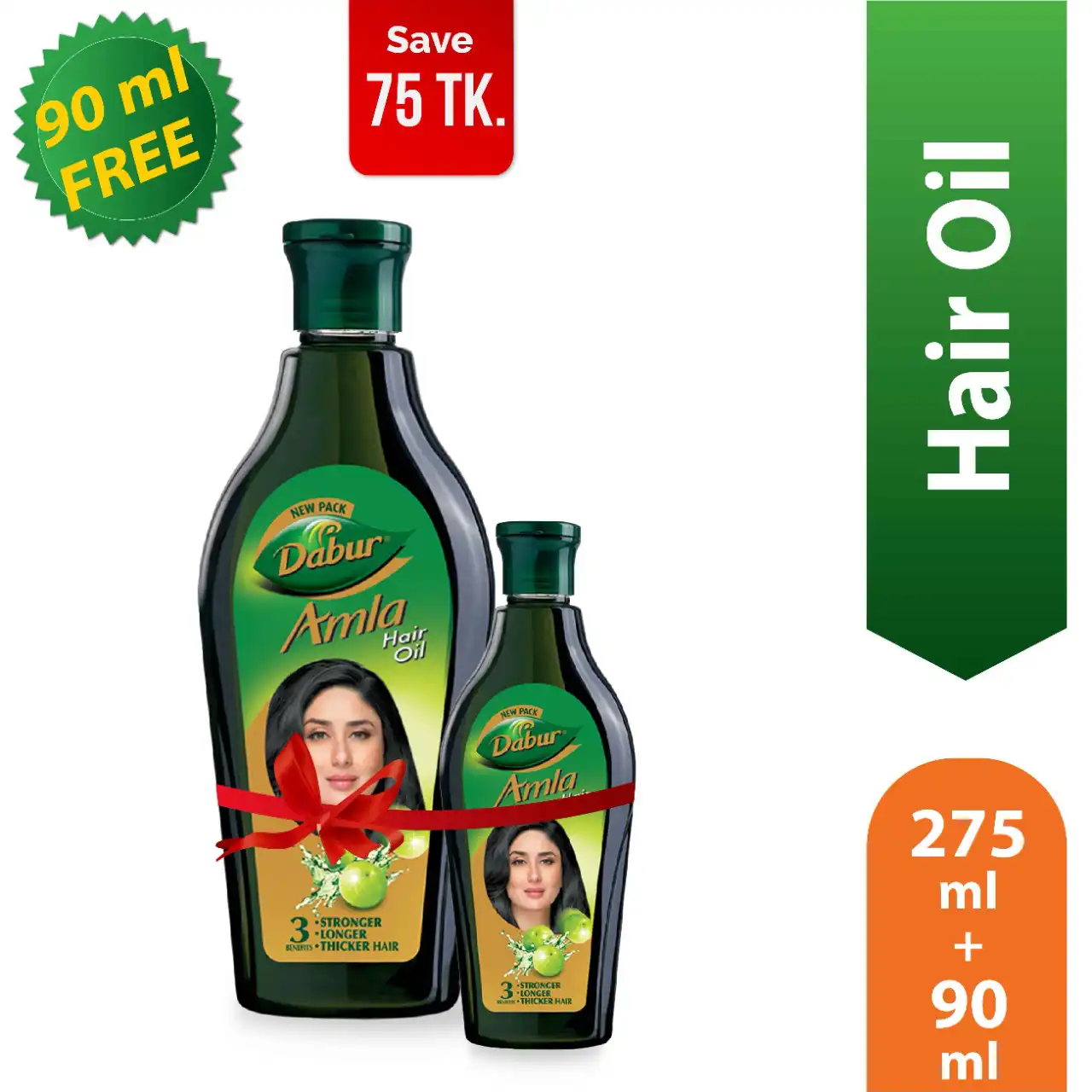 Buy Dabur Amla Hair Oil 275 ml (Get Dabur Amla Hair Oil 90 ml Free) price in Bangladesh