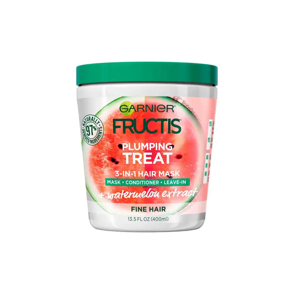 Garnier Fructis Plumping Treat 3 in 1 Hair Mask with Watermelon Extract
