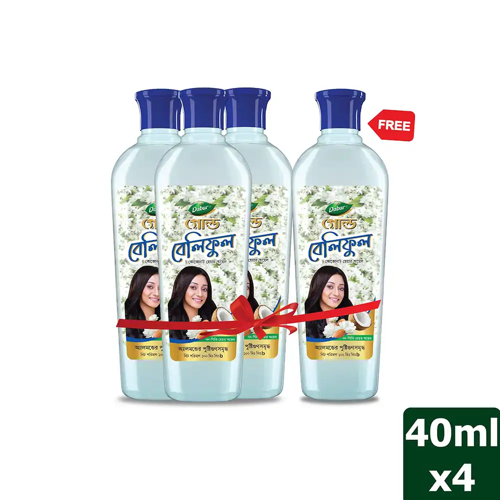 Dabur Gold Beliphool Non-Sticky Coconut Hair Oil 40 ml (Buy 3 Get 1 Free) price in Bangladesh