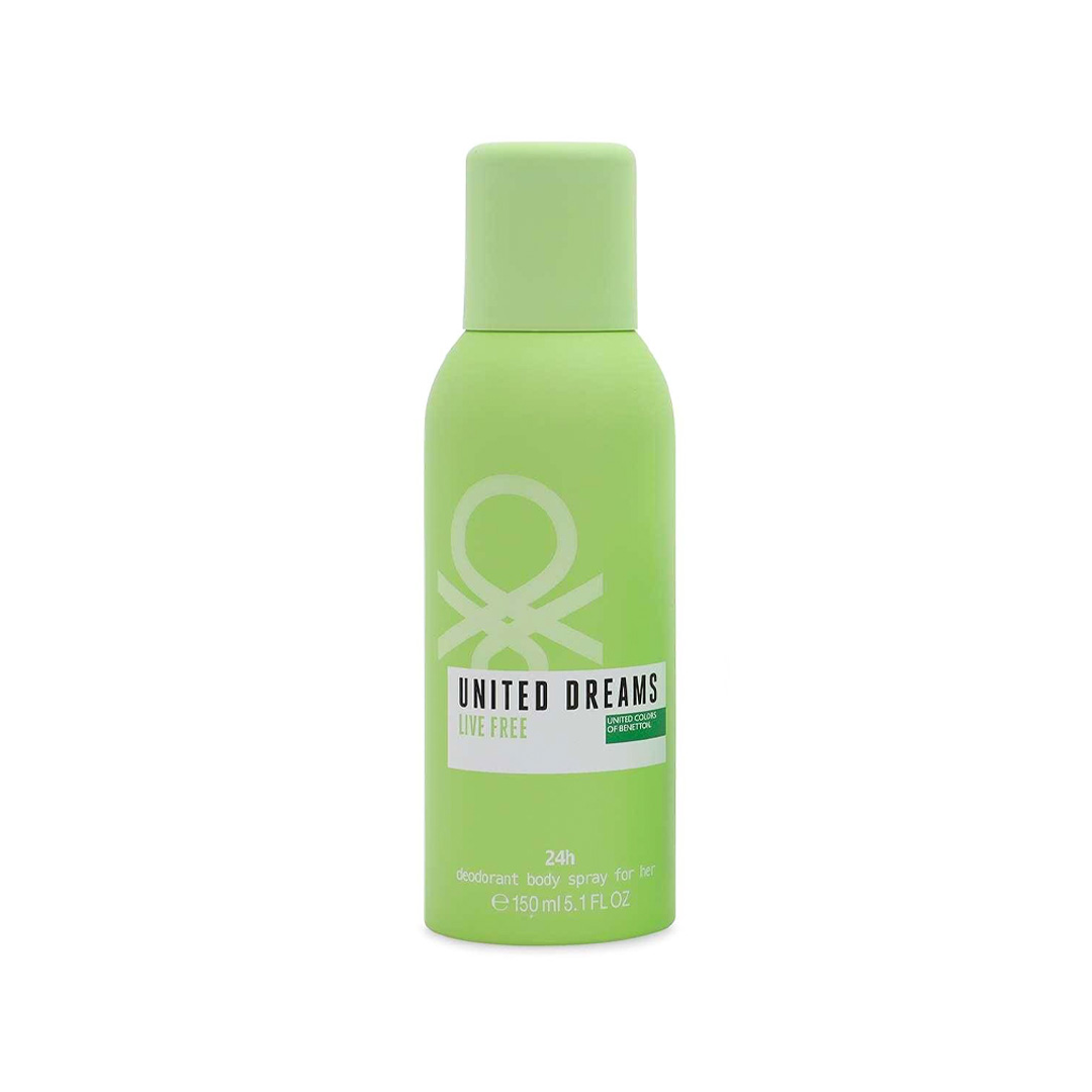 United Colors Of Benetton United Dreams Live Free 24h Deodorant Body Spray For Women