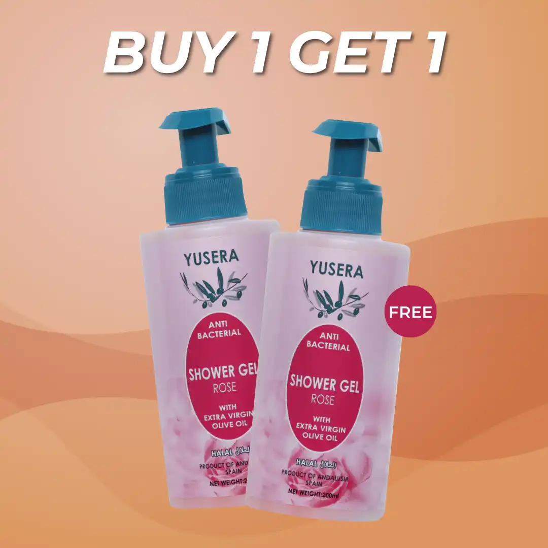 Yusera Anti Bacterial Shower Gel Rose 200 ml Buy One Get One