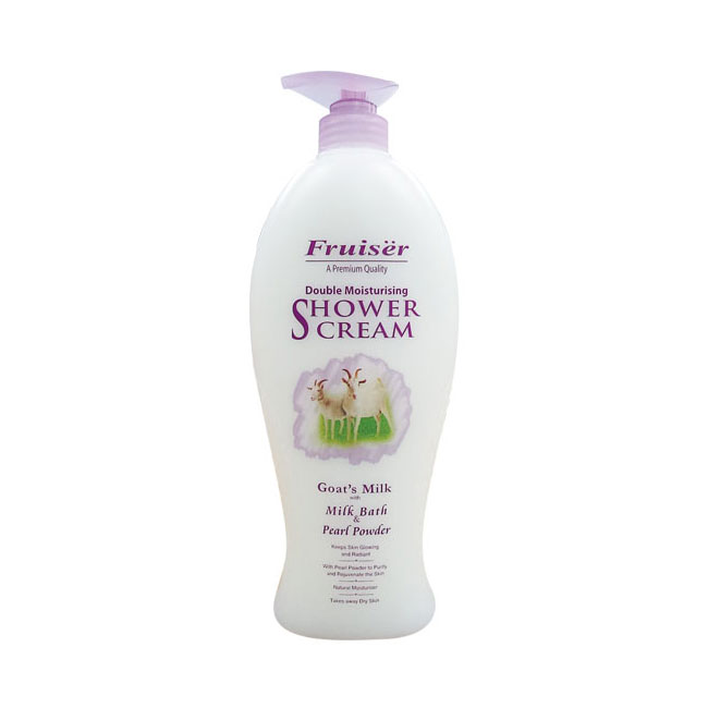 Fruiser Shower Cream Goat's Milk with Milk Bath and Pearl Powder