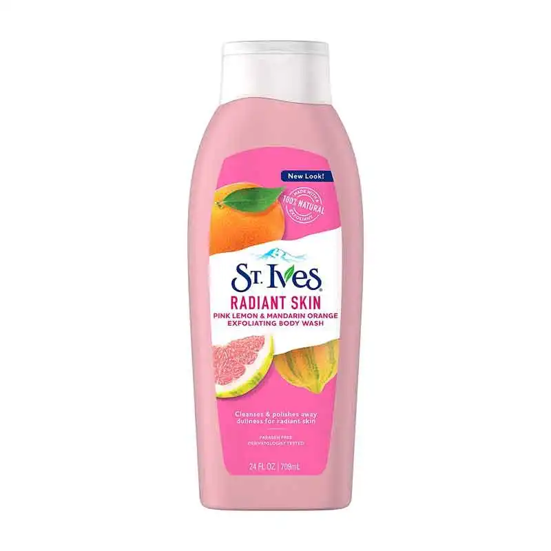 St. Ives Pink Lemon & Mandarin Orange Radiant Skin Exfoliating Body Wash